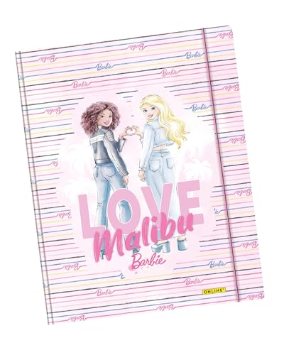 ONLINE Sammelmappe A4 Malibu I Ordnungsmappe aus Karton mit Barbie-Logo I Mappe A4 mit Gummizug & Innenklappen I Schulmappe für Kinder und Jugendliche I ideal als Heftmappe I Kunstmappe pink ONLINE Sammelmappe A4 Malibu I Ordnungsmappe aus Karton mit Barbie-Logo I Mappe A4 mit Gummizug & Innenklappen I Schulmappe für Kinder und Jugendliche I ideal als Heftmappe I Kunstmappe pink von Online