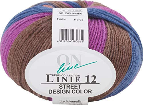 ONline Street Design Color, Linie 12, 50 g, ca. 210 m Farbe 124 von Online