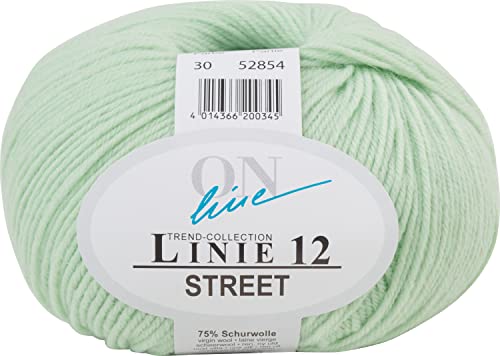 ONline Wolle STREET Linie 12 50g 210m Lauflänge 75% Schurwolle 25% Polyamid Farbe 30 von Online