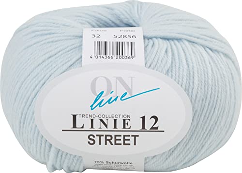 ONline Wolle STREET Linie 12 50g 210m Lauflänge 75% Schurwolle 25% Polyamid Farbe 32 von Online