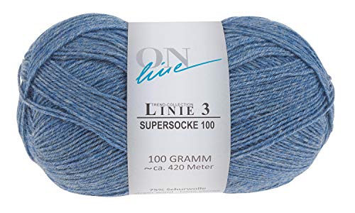 ONline Wolle Supersocke 100 Linie 3 100g 420m Farbe 109 von Online