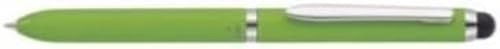 Online 31048/3D - 3-in-1 Multi Touch Pen Green, 2-Farb-Kugelschreiber & Touchpen in einem, Multifunktionsstift aus Metall, D1 Standardminen rot und blau, Stylus Tip, grün, Einzelstift von Online