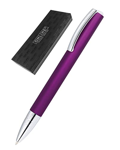 Online Drehkugelschreiber Vision Purple mit internat. Großraummine Strichstärke M (mittel), Schreibfarbe schwarz, Kugelschreiber in hochwertiger Geschenkbox | Farbe: lila von Online