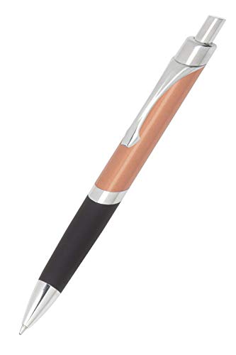 Online Druck-Kugelschreiber Sporty Rosegold, Aluminium-Kulli, auswechselbarer Mine, dokumentenecht, Schreibfarbe schwarz, Metallclip, 1 Stück von Online