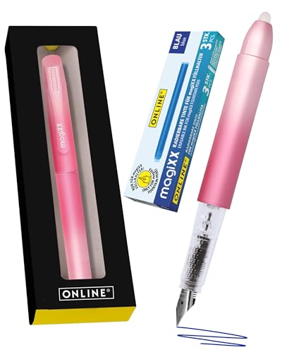 Online Füllhalter magiXX Sweet Love I Füller mit radierbarer, blauer Tinte I inkl. 4 magiXX Patronen I Schreiben, radieren & korrigieren in einem I Füllfederhalter als Geschenk für Schule & Uni Online Füllhalter magiXX Sweet Love I Füller mit radierbarer, blauer Tinte I inkl. 4 magiXX Patronen I Schreiben, radieren & korrigieren in einem I Füllfederhalter als Geschenk für Schule & Uni von Online