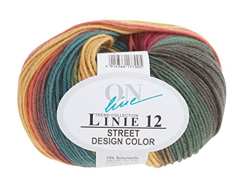 Online Handstrickgarn, 75% Schurwolle (Merino), 25% Polyamid, Farbe 115, OneSize von ONline Garne