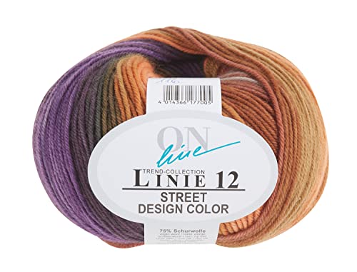 Online Handstrickgarn, 75% Schurwolle (Merino), 25% Polyamid, Farbe 116, OneSize von ONline Garne