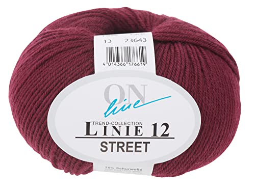 Online Handstrickgarn, 75% Schurwolle (Merino), 25% Polyamid, Farbe 13, OneSize von ONline Garne