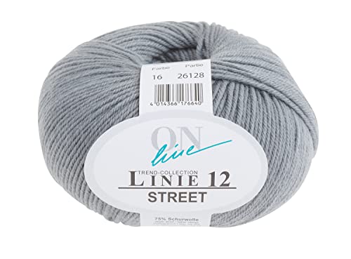 Online Handstrickgarn, 75% Schurwolle (Merino), 25% Polyamid, Farbe 16, OneSize von ONline Garne