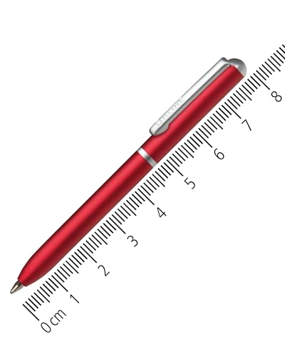 Online Miniatur Dreh-Kugelschreiber Rot mit Metallclip, D1-Standardmine | Mini-Kuli fürs Portemonnaie | 8 cm Länge, passend für Geldbeutel & kleine Taschen für unterwegs | Schreibfarbe blau Online Miniatur Dreh-Kugelschreiber Rot mit Metallclip, D1-Standardmine | Mini-Kuli fürs Portemonnaie | 8 cm Länge, passend für Geldbeutel & kleine Taschen für unterwegs | Schreibfarbe blau von Online