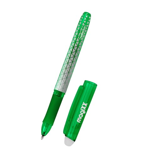 Online Radierstift magiXX Gelschreiber Grün mit 0,7mm Strichstärke I Tintenroller radierbar zum Schreibenlernen & fürs Büro, I Erasable Pen Set I Radierbarer Kugelschreiber Studenten, Schüler von Online