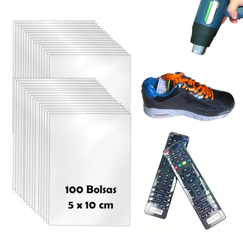 Transparente Schrumpfbeutel, 100 Stück, Schrumpffolie für Verpackungen, 5 x 10 cm (100 Stück)) von Only faith