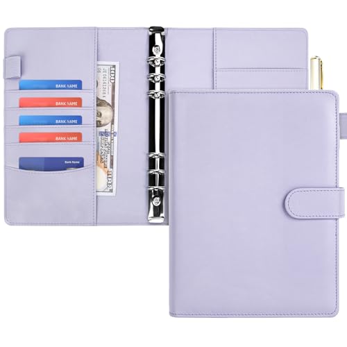 Onlyesh Ringbuch A5, Ringbuch A5 Nachfüllbar, 6 Loch, Innenpapier Nicht Enthalten, Budget Planer mit Magnetischer Schnalle für Büros Zuhause Schule, Lila Onlyesh Ringbuch A5, Ringbuch A5 Nachfüllbar, 6 Loch, Innenpapier Nicht Enthalten, Budget Planer mit Magnetischer Schnalle für Büros Zuhause Schule, Lila von Onlyesh