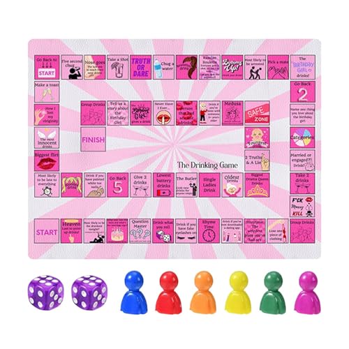 Onlynery Trinkspiel-Brettspiel | Lustige Familien Trinkspiele Mit Interaktion - Tragbare Interaktive Aktivitäten Für Zuhause, Draußen & Camping von Onlynery