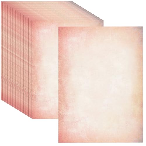 60 Blatt Vintage-Pergamentpapier, Papyrus-Effekt, A4-Größe, 100 g/m², wie dekoratives Zertifikatpapier für Geschäft, Kartenherstellung, Einladungen, Schreibwaren-Druck, Kunst und Handwerk von Onperpoe