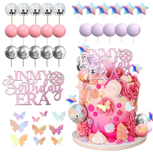 Kuchendekoration in meiner Geburtstags-Ära, Party-Dekorationen, Geburtstag, Mädchen, Thema, Fotohintergrund, Ära, Party, Musik-Fans, Liebhaber, Partyzubehör, Cupcake-Topper, 37 Stück Kuchendekoration in meiner Geburtstags-Ära, Party-Dekorationen, Geburtstag, Mädchen, Thema, Fotohintergrund, Ära, Party, Musik-Fans, Liebhaber, Partyzubehör, Cupcake-Topper, 37 Stück von Onperpoe