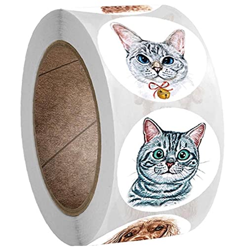 Onsinic 1 Roll Teacher Belohnung Aufkleber Dichtungsaufkleber Katze Hund Scrapbooking Aufkleber DIY Handwerk Onsinic 1 Roll Teacher Belohnung Aufkleber Dichtungsaufkleber Katze Hund Scrapbooking Aufkleber DIY Handwerk von Onsinic