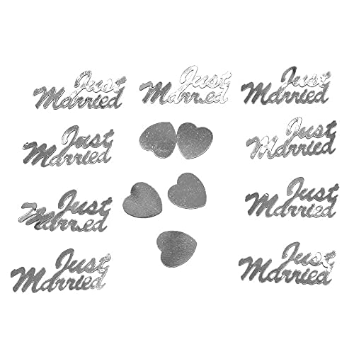 Onsinic 380pcs / Bag Just Married Förmige Konfetti Partei Werfen Konfetti DIY Hochzeit Dekoration Silber Onsinic 380pcs / Bag Just Married Förmige Konfetti Partei Werfen Konfetti DIY Hochzeit Dekoration Silber von Onsinic