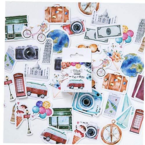 Travel dekorative Aufkleber Adhesive Aufkleber Diy Dekoration Tagebuch Sticker Kinder Geschenk von Onsinic