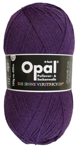 150 gr. Opal Uni Farbe 7902 violett, 6-fach, Brandneu, Sockenwolle, Strumpfwolle von OPAL