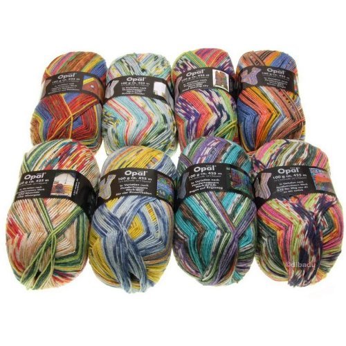 Opal Sockenwolle, Hundertwasser II, Set 8 x 100 g Opal Sockenwolle, Hundertwasser II, Set 8 x 100 g von OPAL