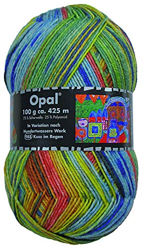 Opal Sockenwolle Hundertwasser III - Kuss im Regen 988 von OPAL