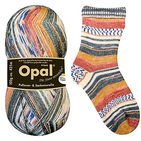 Opal Sockenwolle "Regenwald – Tucan" von Opal