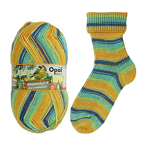 Opal Sockenwolle "Regenwald – nachsichtige Rektorin Anna" von Opal
