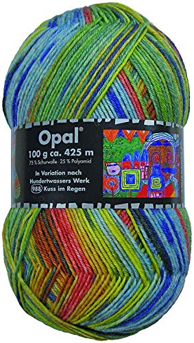 Opal Sockenwolle nach Hundertwasser Kuss im Regen von OPAL
