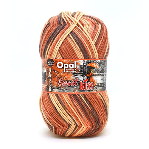 Opal Sweet Kiss, 4-fädige Pullover- u. Sockenwolle, 100g/425 m,NS2,5,75% Schurwolle (superwash) / 25% Polyamid (11261 Schwärmerei) von OPAL