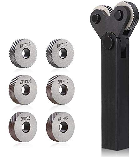 Opaltool Rändelrad-Set, Stahl, Doppelrad, schräge Zähne, Lineares Rändelrad, diagonal, 0,5mm, 1 mm, 2 mm, Rändelfeld für Drehmaschine Opaltool Rändelrad-Set, Stahl, Doppelrad, schräge Zähne, Lineares Rändelrad, diagonal, 0,5mm, 1 mm, 2 mm, Rändelfeld für Drehmaschine von Opaltool