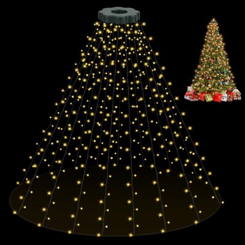 Opard Lichterkette Weihnachtsbaum, 3m x 16 Stränge 400 LEDs Weihnachtsbeleuchtung mit Stecker, Weihnachtsdeko mit 8 Beleuchtungsmodi Timer und Memory-Funktion für Innen Außen Christbaum Opard Lichterkette Weihnachtsbaum, 3m x 16 Stränge 400 LEDs Weihnachtsbeleuchtung mit Stecker, Weihnachtsdeko mit 8 Beleuchtungsmodi Timer und Memory-Funktion für Innen Außen Christbaum von Opard