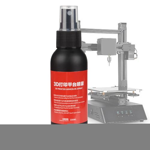 Opdestn 3D-Druckerbett Kleber | 100ml Heizbett Klebespray - Langlebiger Sprühkleber Für 3D Druck Modellfixierung Und Pflege von Opdestn
