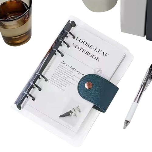 Opdestn A6 Wiederbefüllbarer Planer Ordner - Durchsichtiger 6 Ring A6 Planer,Jahres Notizblock Für Workout Studium Geburtstag Homeoffice Mental Lesen Urlaub Gewohnheit,Aufgaben Party Zuhause von Opdestn
