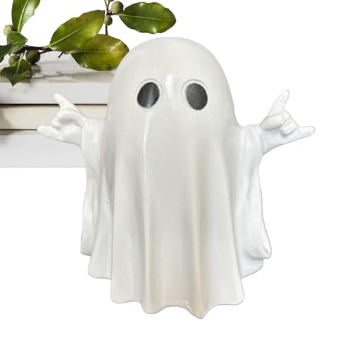 Opdestn -Deko - Halloween Tischdekoration Stein-Gespenst-Figur - Gruselige Statue Halloween Dekoration Für Innen Außen Schlafzimmer Wohnzimmer Feuerstelle Bücherregal Schreibtisch von Opdestn