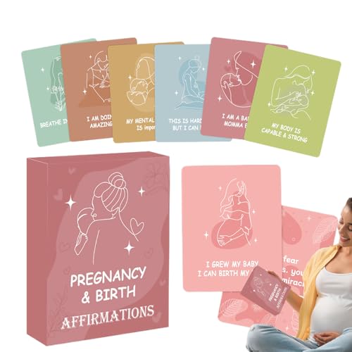 Opdestn Geburts-Affirmationskarten - 50 Karten Mit Positiven Sprüchen Für Neu Mütter - Inspirierende Geschenkidee Zur Ermutigung Für Erwachsene Eltern Und Freundinnen Opdestn Geburts-Affirmationskarten - 50 Karten Mit Positiven Sprüchen Für Neu Mütter - Inspirierende Geschenkidee Zur Ermutigung Für Erwachsene Eltern Und Freundinnen von Opdestn