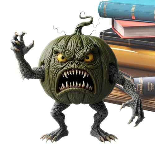 Opdestn Halloween-Figuren | Lustiges Kürbisgesicht,Resin Dekofigur Tischation Wohnaccessoire Festtagsdeko für Zuhause von Opdestn