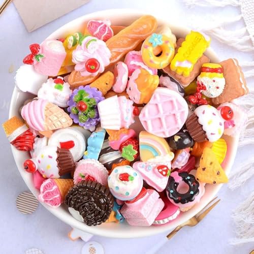 10 Stück gemischte Kawaii-Harz-Nagelanhänger, 3D-Eiscreme, Donut-Zucker, Schleim, gemischte Süßigkeiten-DIY-Nagelkunst-Dekorationen für Handyhülle, Strasssteine, Nagelkunst-Zubehör, Schuh-Dekoration 10 Stück gemischte Kawaii-Harz-Nagelanhänger, 3D-Eiscreme, Donut-Zucker, Schleim, gemischte Süßigkeiten-DIY-Nagelkunst-Dekorationen für Handyhülle, Strasssteine, Nagelkunst-Zubehör, Schuh-Dekoration von Opemg