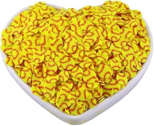 10 g Softball-Ton, 5 mm Scheiben, Krupovius, Gelber Ball, Sport, Mom Love, Polymer-Ton, Softball-Schleim, Nagelkunst, Kunsthandwerk 10 g Softball-Ton, 5 mm Scheiben, Krupovius, Gelber Ball, Sport, Mom Love, Polymer-Ton, Softball-Schleim, Nagelkunst, Kunsthandwerk von Opemg