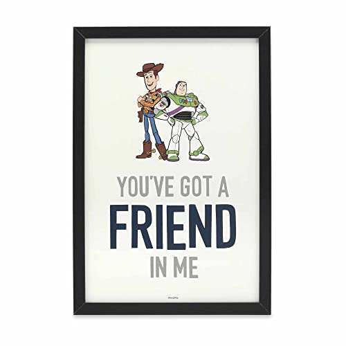 Disney Pixar Toy Story You 've Got A Friend In Me Woody and Buzz Gerahmte Wanddekoration – Niedliches Toy Story Bild Disney Pixar Toy Story You 've Got A Friend In Me Woody and Buzz Gerahmte Wanddekoration – Niedliches Toy Story Bild von Open Road Brands
