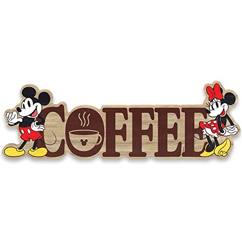 Open Road Brands Disney Mickey Mouse und Minnie Mouse Tischdekoration aus Kaffeeholz – entzückende Dekoration zum Aufhängen oder Präsentieren in Küche, Büro oder Kaffeebar Open Road Brands Disney Mickey Mouse und Minnie Mouse Tischdekoration aus Kaffeeholz – entzückende Dekoration zum Aufhängen oder Präsentieren in Küche, Büro oder Kaffeebar von Open Road Brands