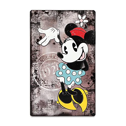 Open Road Brands Minnie Mouse Metall-Wandkunst, Vintage-Minnie-Maus-Schild für Kinderzimmer, Spielzimmer oder Filmzimmer Open Road Brands Minnie Mouse Metall-Wandkunst, Vintage-Minnie-Maus-Schild für Kinderzimmer, Spielzimmer oder Filmzimmer von Open Road Brands