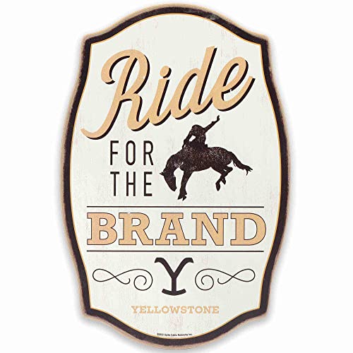 Yellowstone Wanddekoration aus Holz, Motiv: TV-Show, Motiv: "Ride for the Brand" – Yellowstone-Zitat, Wandkunst für Wohnzimmer oder Büro Yellowstone Wanddekoration aus Holz, Motiv: TV-Show, Motiv: "Ride for the Brand" – Yellowstone-Zitat, Wandkunst für Wohnzimmer oder Büro von Open Road Brands