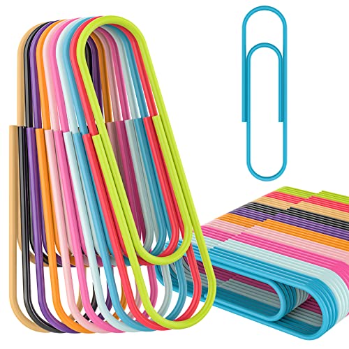 40 Stück Große Büroklammern 10cm Bunte Riesige Büroklammern Großer Ordner für Dokumente, Papiere, Schulbürobedarf 40 Stück Große Büroklammern 10cm Bunte Riesige Büroklammern Großer Ordner für Dokumente, Papiere, Schulbürobedarf von Openuye