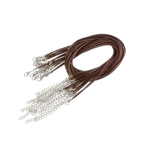 Operitacx 100 Stücke 1 5mm Wachs String Halskette Schnur Schmuck Zubehör Halskette Band Erweiterte Kette Kaffee Operitacx 100 Stücke 1 5mm Wachs String Halskette Schnur Schmuck Zubehör Halskette Band Erweiterte Kette Kaffee von Operitacx