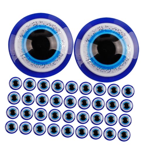 100Stücke Evil Eye Aufkleber für DIY Schmuck Handgefertigte Harzperlen mit Kleberückseite für Scrapbooking und Bastelprojekte von Operitacx