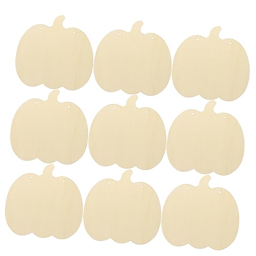 10Stücke DIY Holz Kürbis Anhänger Blanko Holzscheiben für Halloween Dekoration Bastelideen für Individuelles Kunsthandwerk für und Heimwerkerprojekte von Operitacx