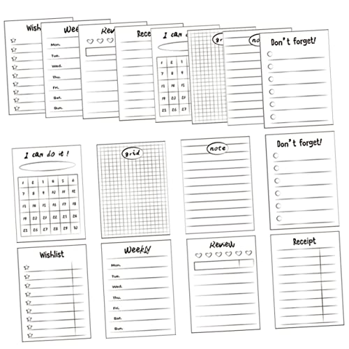 16Stücke Teiliges Kleine Memo Pads für Notizen Nachrichtenpapier Tragbar für Lehrer und Büropersonal Praktische Planungsunterstützung Verarbeitung von Operitacx