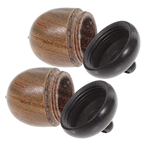 2 Stück Holz-Nuss-Aufhänger, zierliche Halskette, künstliche Dekorationen, Para, Sala, Tannenzapfen-Halskette, Holz-Eichel-Anhänger, künstliche Eicheln, zarte Eichel-Dekoration, hängende Dekoration 2 Stück Holz-Nuss-Aufhänger, zierliche Halskette, künstliche Dekorationen, Para, Sala, Tannenzapfen-Halskette, Holz-Eichel-Anhänger, künstliche Eicheln, zarte Eichel-Dekoration, hängende Dekoration von Operitacx
