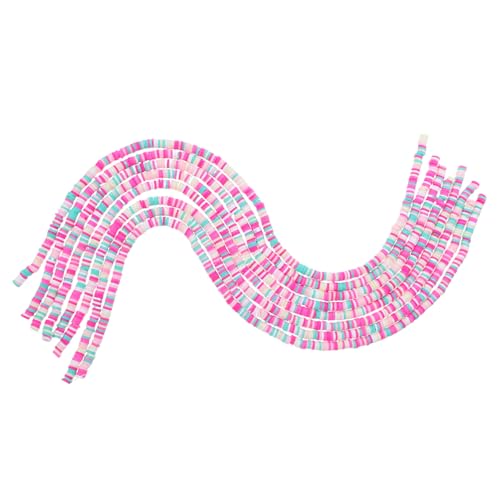 2800 Stück Flache Polymer Perlen Set für Diy Armbänder und Charm Beads und Spacer Beads Boho Schmuck Zubehör für Gestaltung von Operitacx
